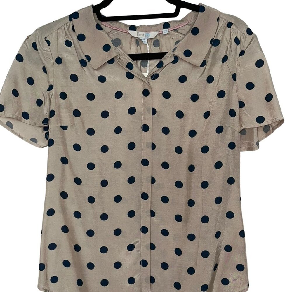 NWT Lightweight Boden Polka Dot Shirt